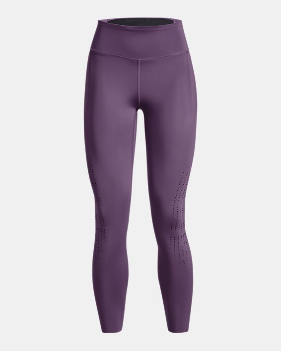 Women's UA Fly-Fast Elite Ankle Tights in Purple image number 7